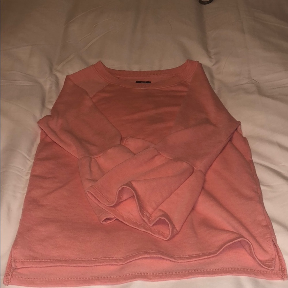 Aerie Coral Bell Sleeve Crewneck Sweatshirt